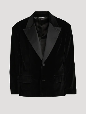 Oversized Velvet Jacket