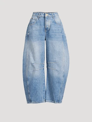 Good Luck Barrel-Leg Jeans