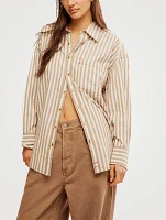 Freddie Cotton Shirt Stripe Print