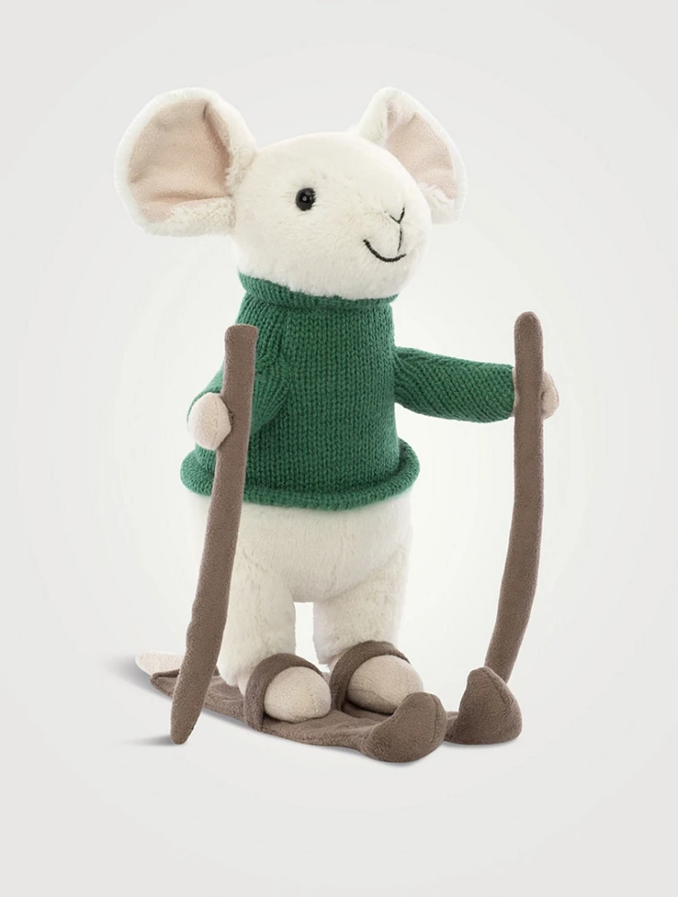 Merry Mouse Skiing Plush Toy
