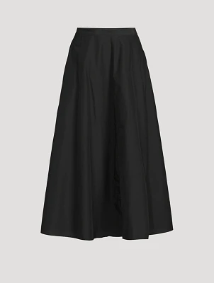 Poplin Midi Skirt