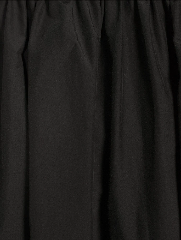 Poplin Midi Skirt