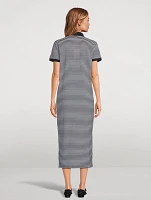 Polo Dress Stripe Print