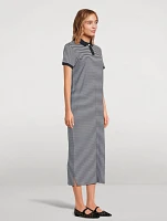 Polo Dress Stripe Print
