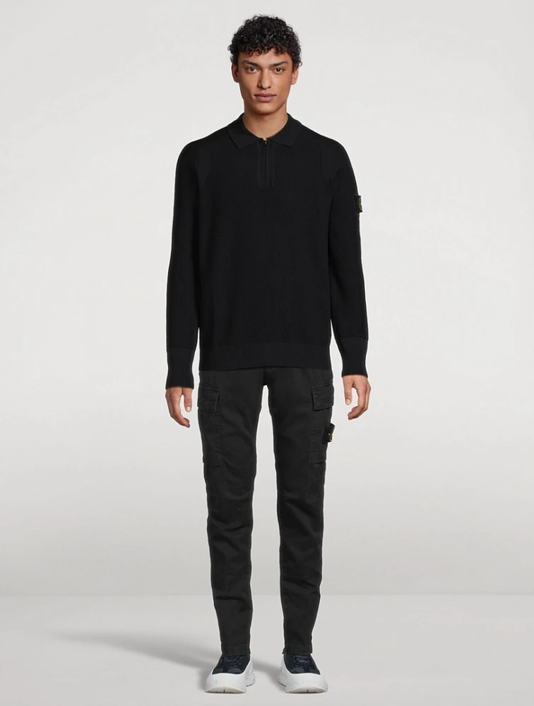 Quarter-Zip Polo Sweater