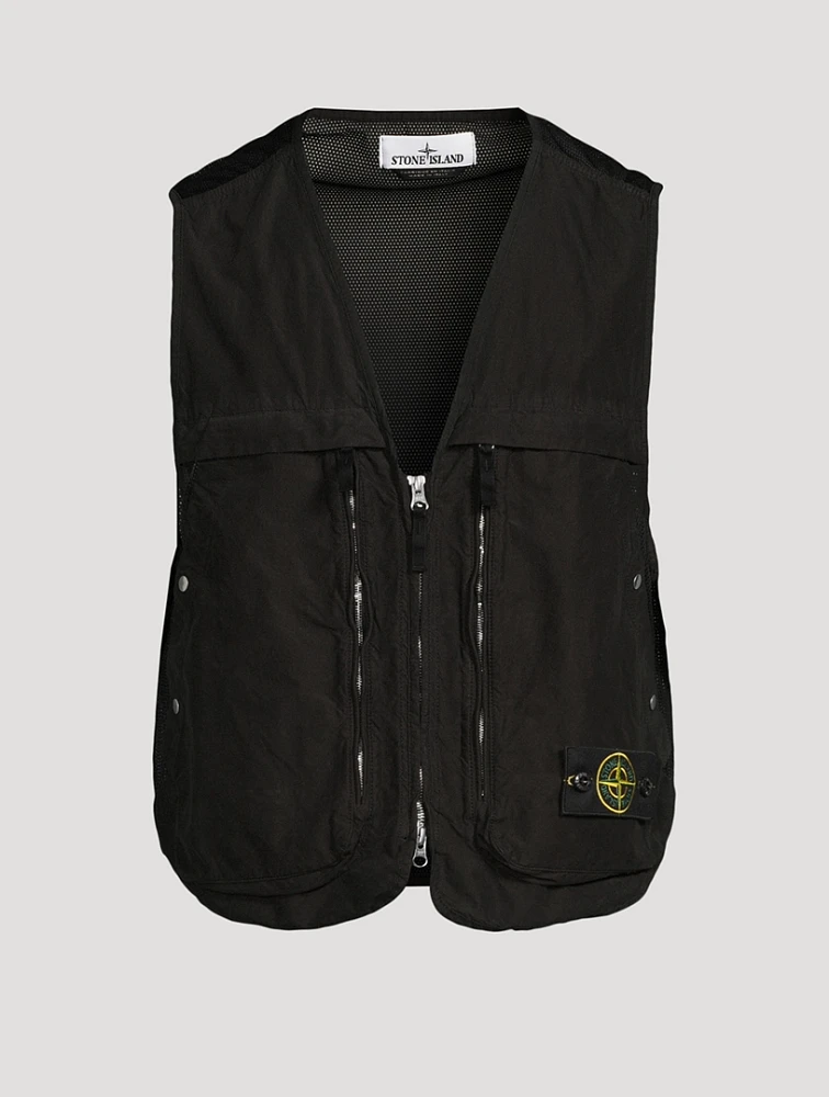 Zip Vest With Mesh Back