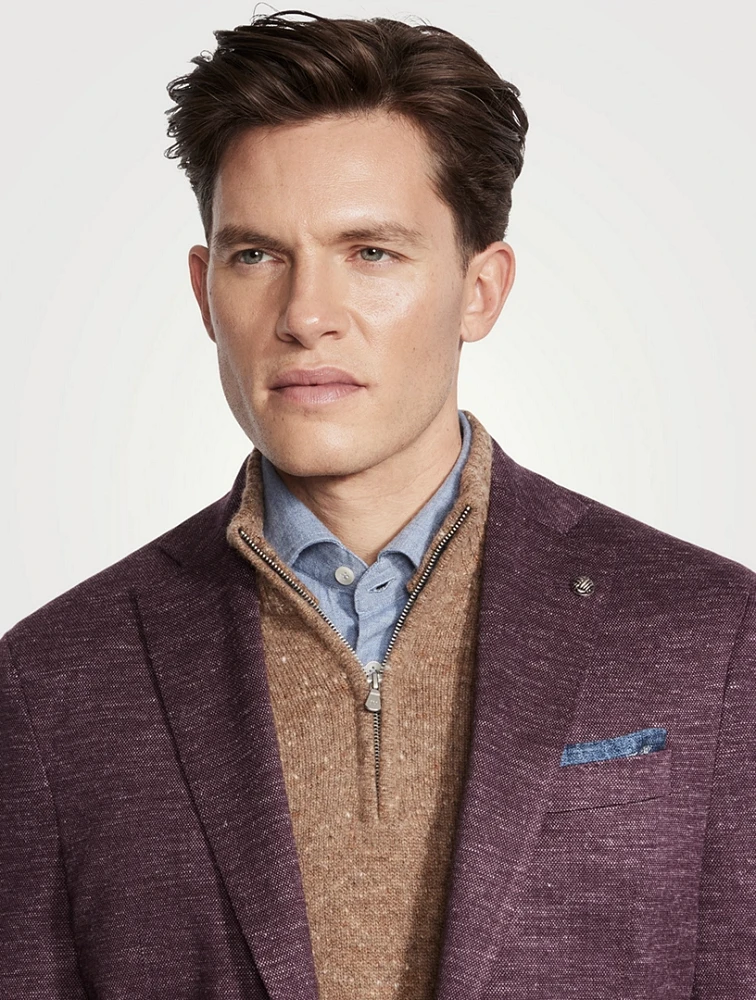 Wool Silk And Linen Jacket