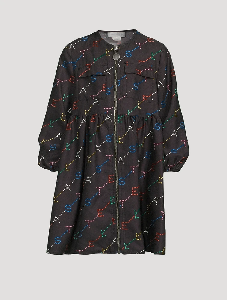 Stella Monogram Zip Dress