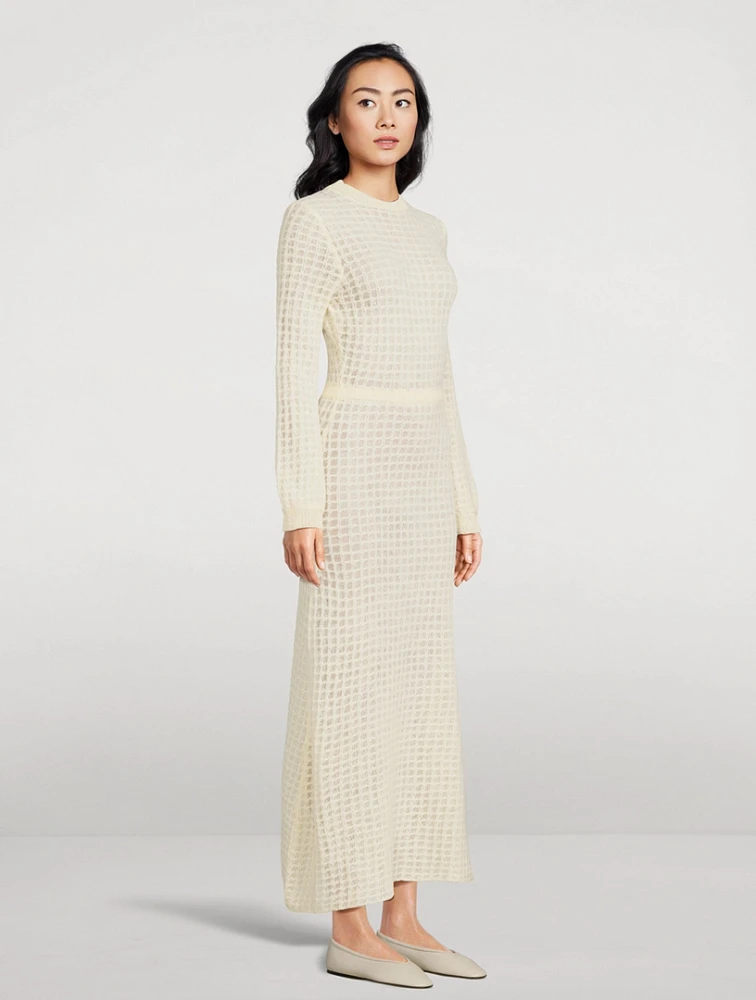 Alfil Alpaca Knit Maxi Dress