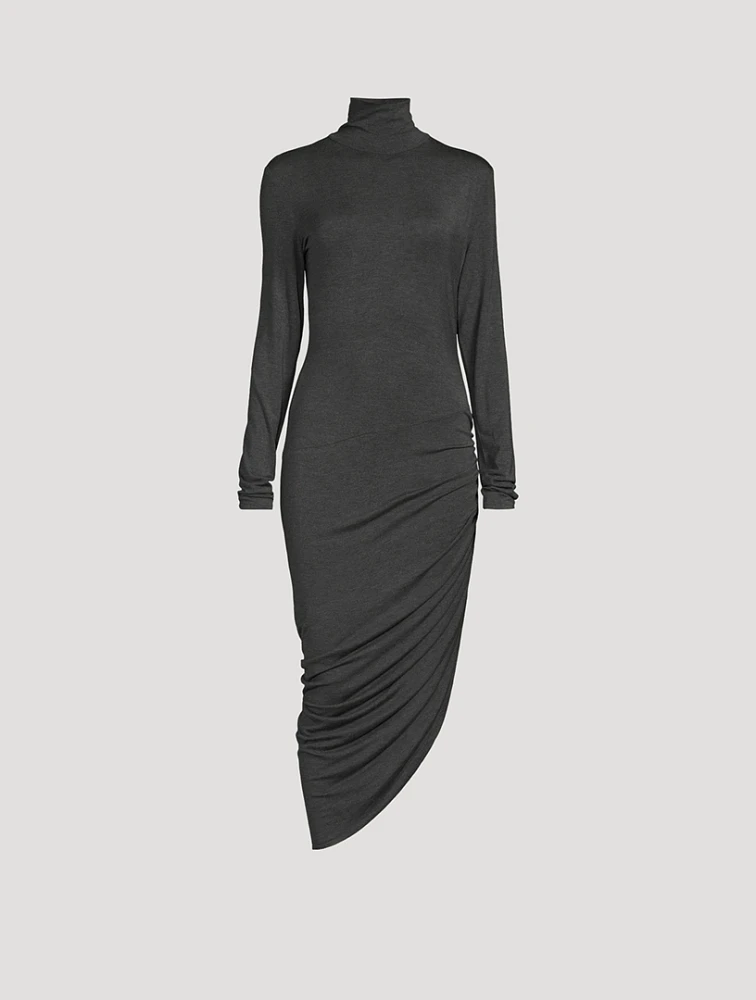 Draped Midi Dress