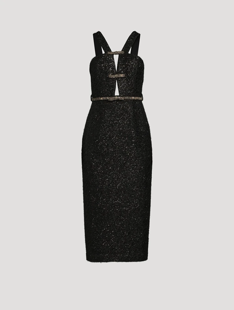 Tinsel Bouclé Midi Dress