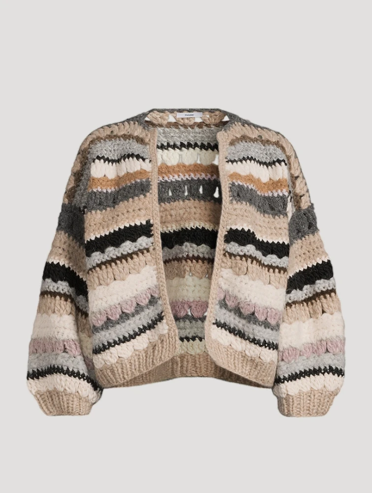 Crochet Bomber Cardigan