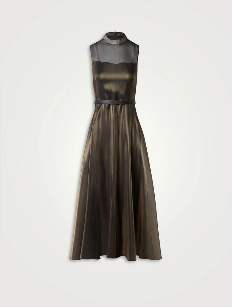 Sleeveless Belted Maxi Dress