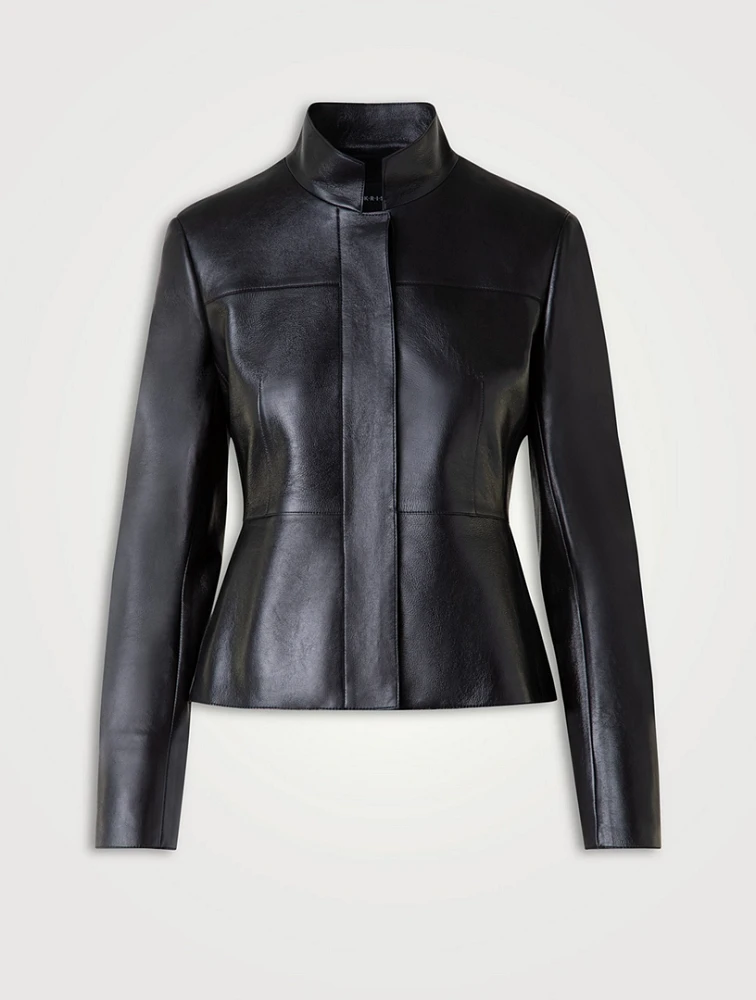 Tino Lacquered Nappa Leather Jacket