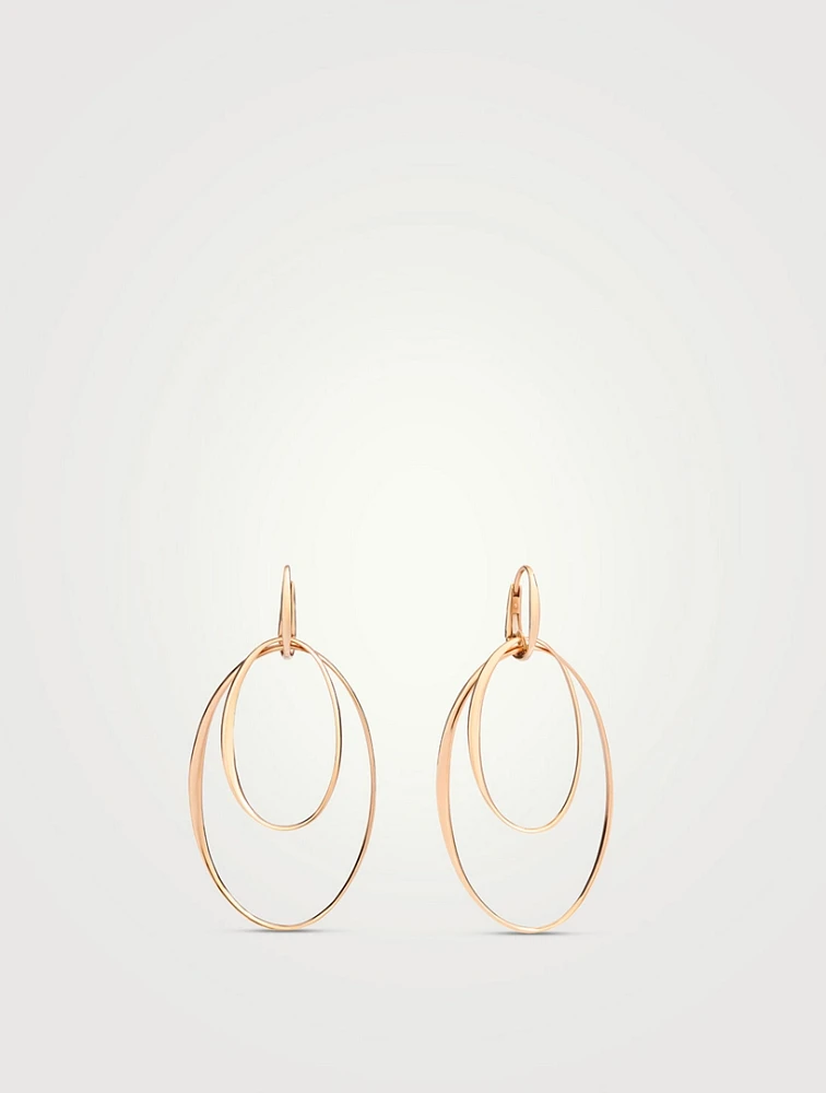18K Rose Gold Hoop Earrings