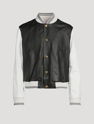 Leather Varsity Jacket