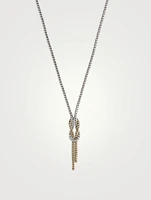 Love Knot 14K Gold And Sterling Silver Y Necklace