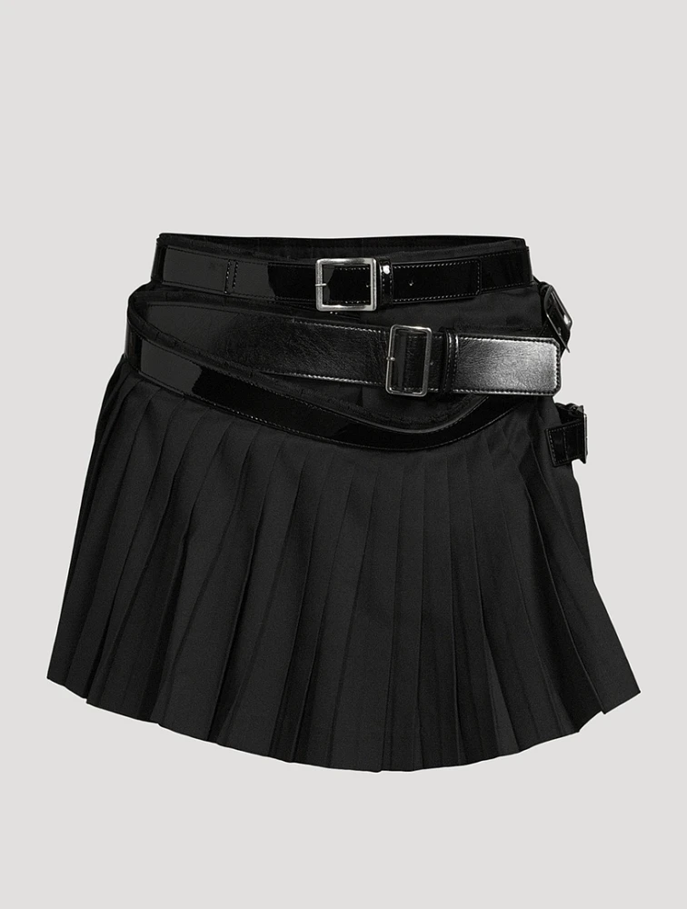 Pleated Mini Skirt