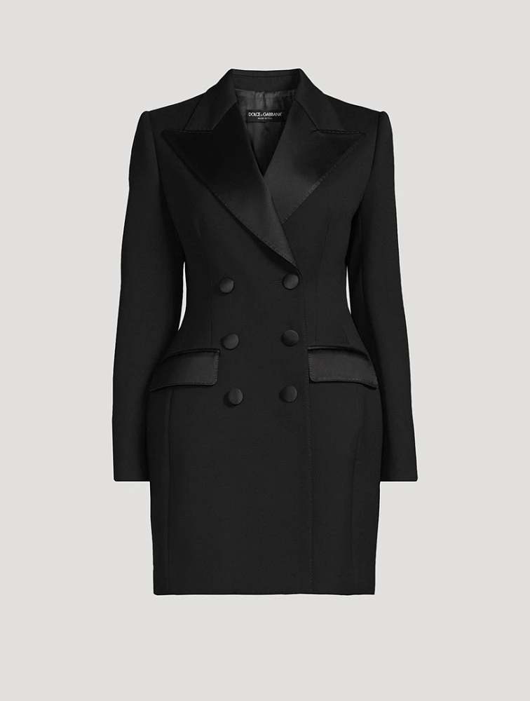Dolce Double-Breasted Tuxedo Dress