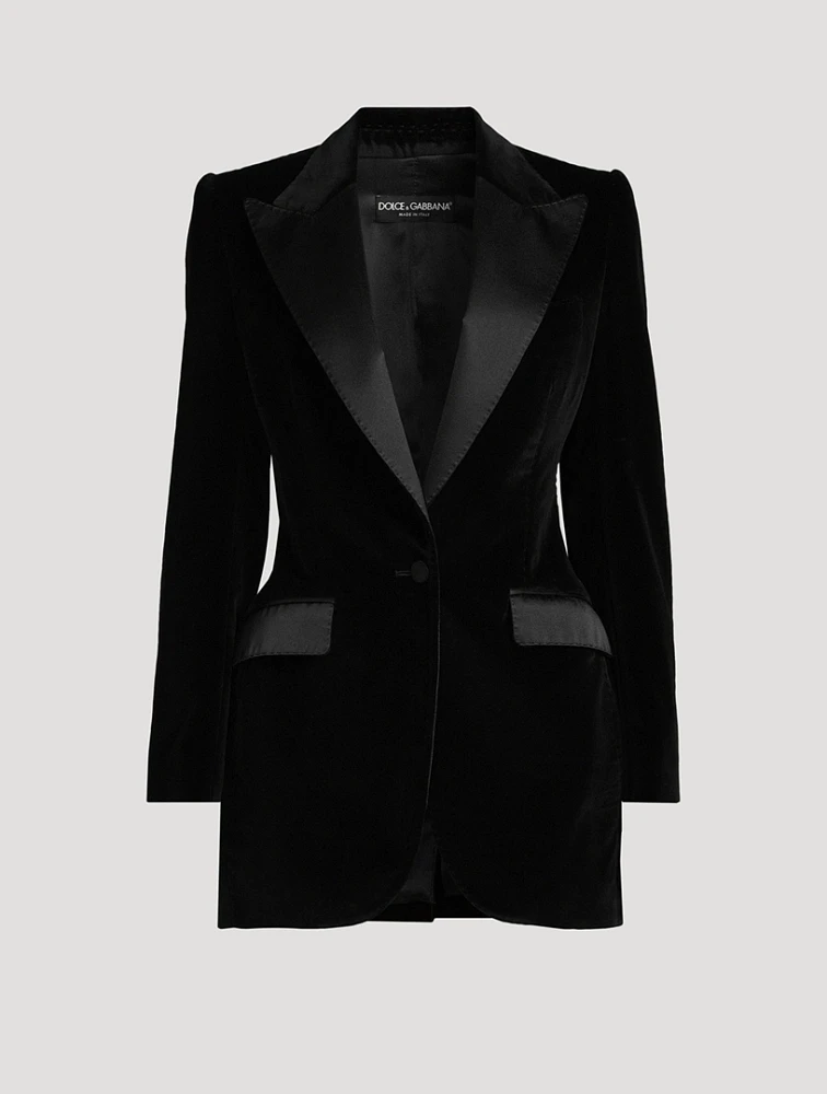 Turlington Velvet Tuxedo Jacket
