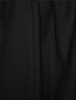 Wool And Silk Tapered Trousers