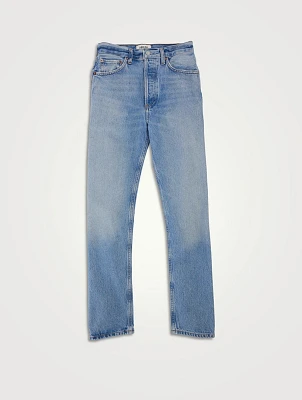 90s Pinch Waist Straight Jeans