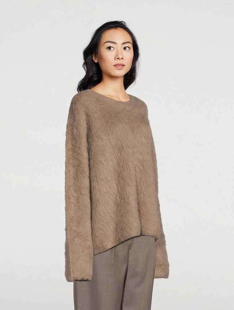 Boxy Alpaca-Blend Sweater