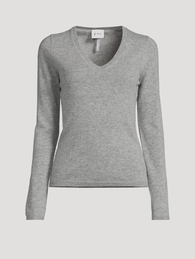 Fair Trade Cashmere Slim Fit V-Neck Sweater