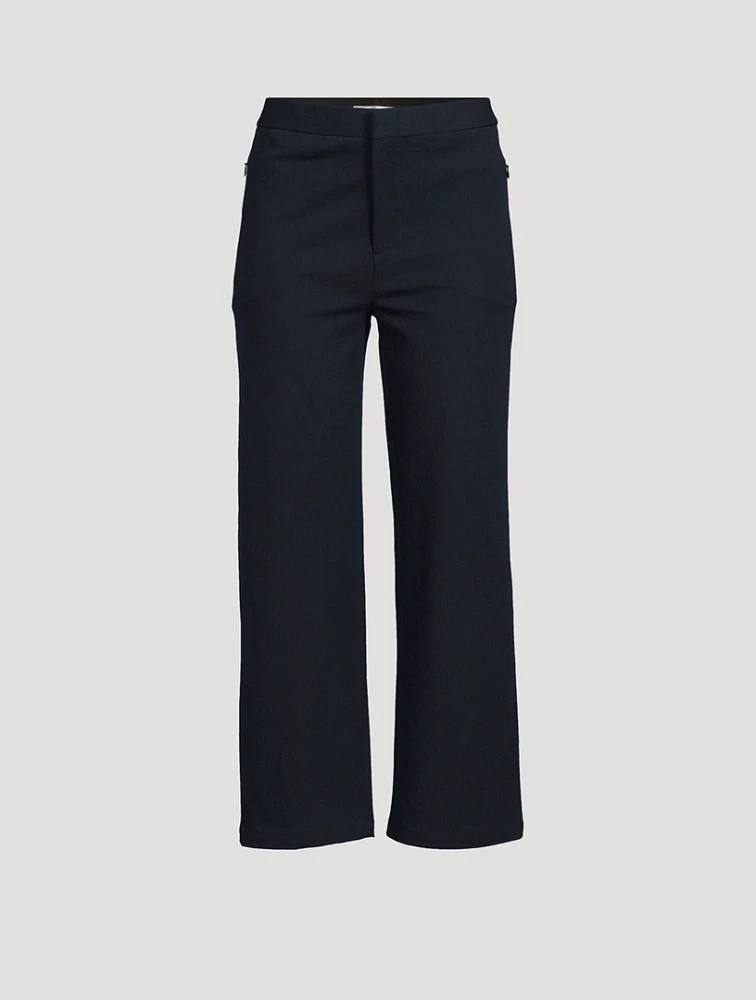 Le Jane Wide-Leg Crop Trousers