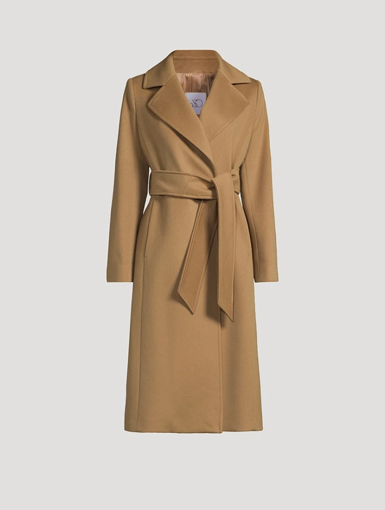 Eva Belted Wool Coat