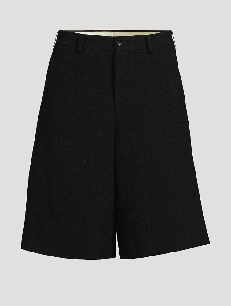 Worsted Yarn Twill Shorts