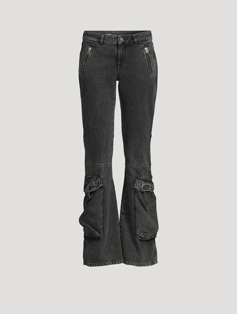 D-Poky Low-Rise Bootcut Cargo Jeans