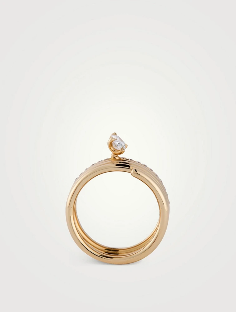 Blast Rose Gold Ring With Diamonds