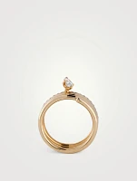 Blast Rose Gold Ring With Diamonds