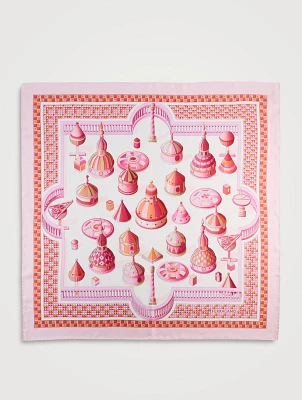 Nadir Print Silk Scarf