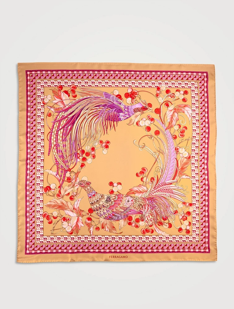 Silk Scarf In Animal Print