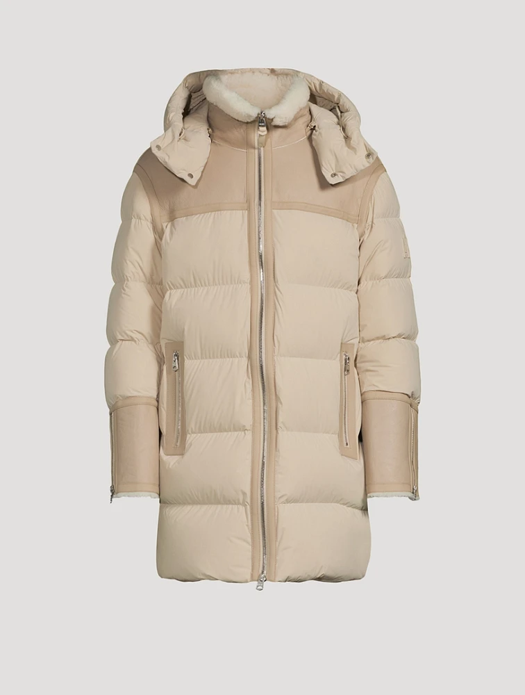 Nicholas Mixed-Media Shearling Down Parka