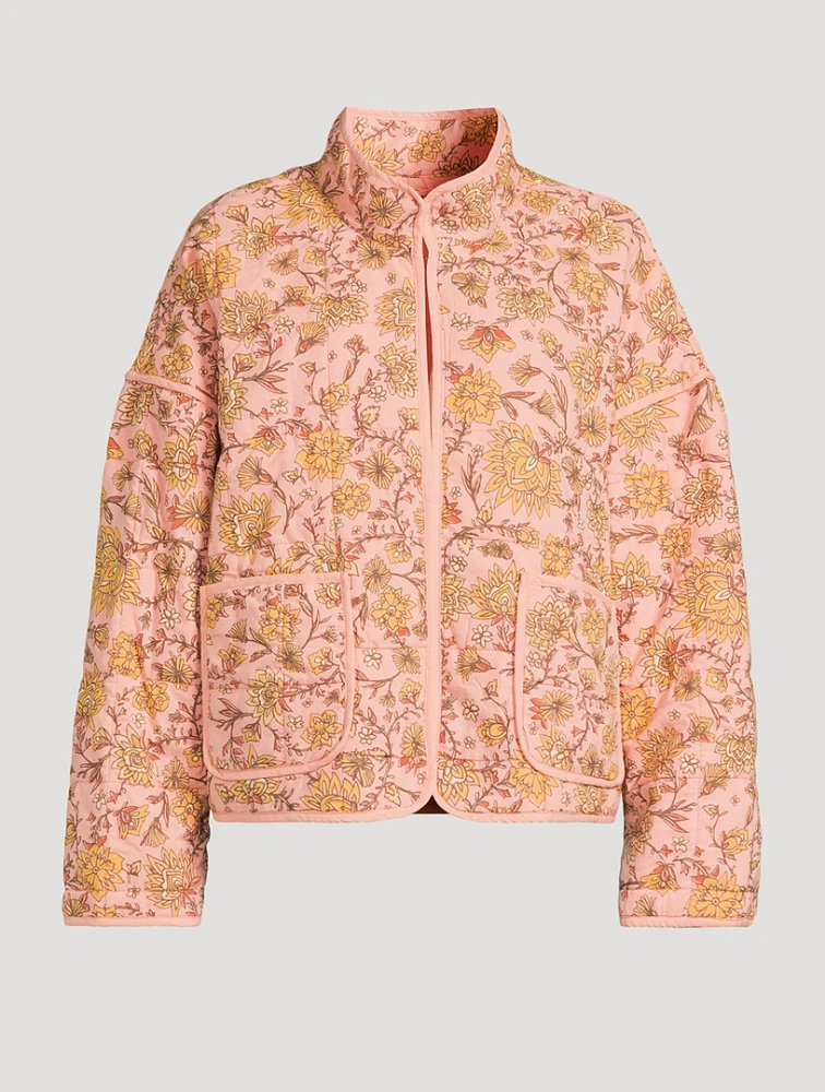 Chloe Quilted Jacket Floral Print