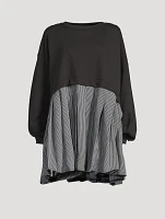 Eleanor Mixed-Media Sweatshirt