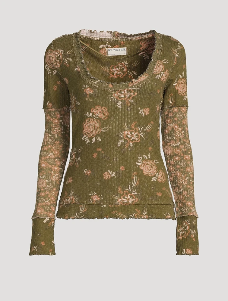 Clover Thermal T-Shirt Floral Print