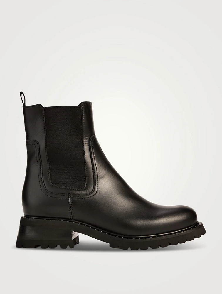 Cedar Leather Chelsea Boots
