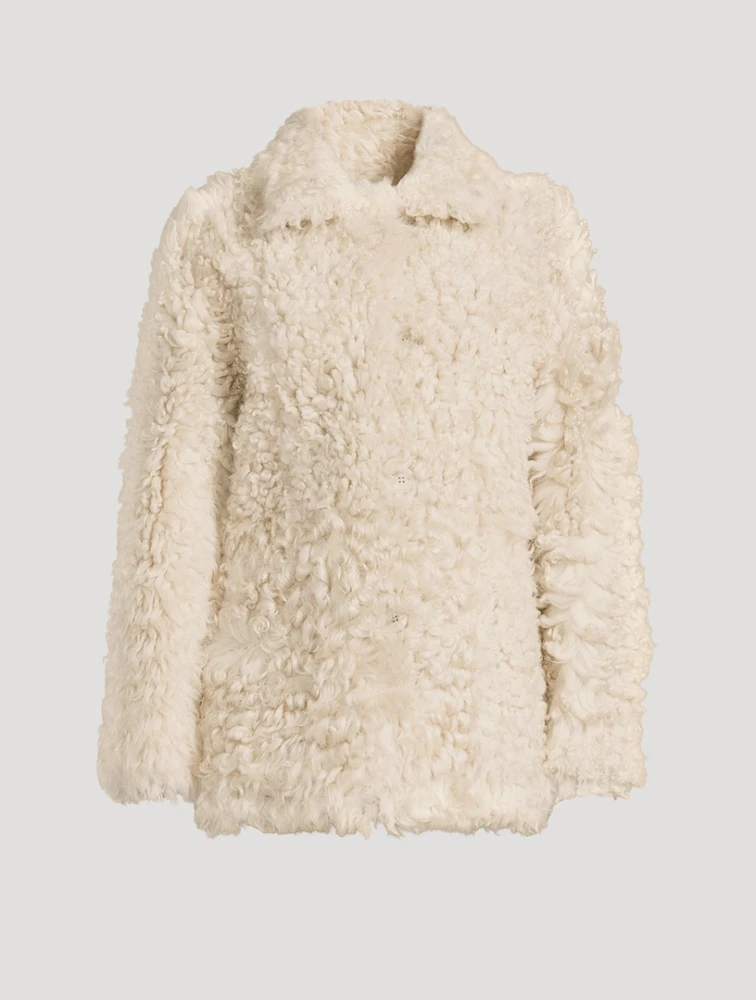 Milky Way Reversible Shearling Jacket