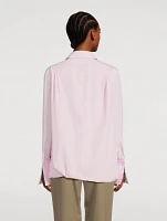 Belted Poplin Shirt