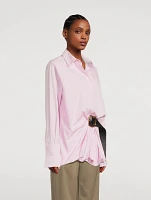 Belted Poplin Shirt
