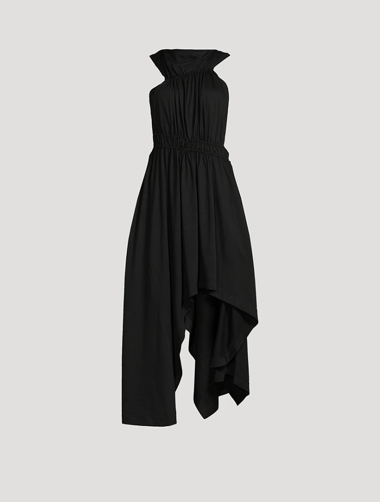 Scrunch Jersey Midi Dress