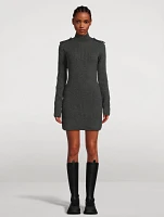 Rib-Knit Mini Dress