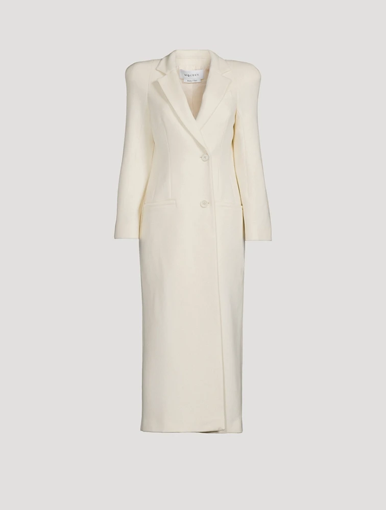 Double-Breasted Wool Cashmere Coat
