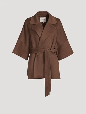 Belted Cashmere Jacket
