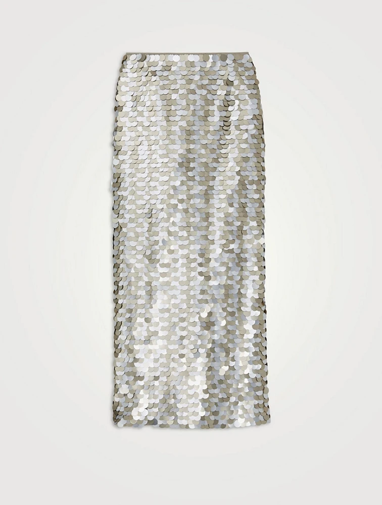 Paillette Pencil Skirt