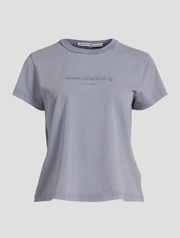 Glitter Puff Logo Shrunken T-Shirt
